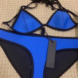 Blue triangl swimsuit!